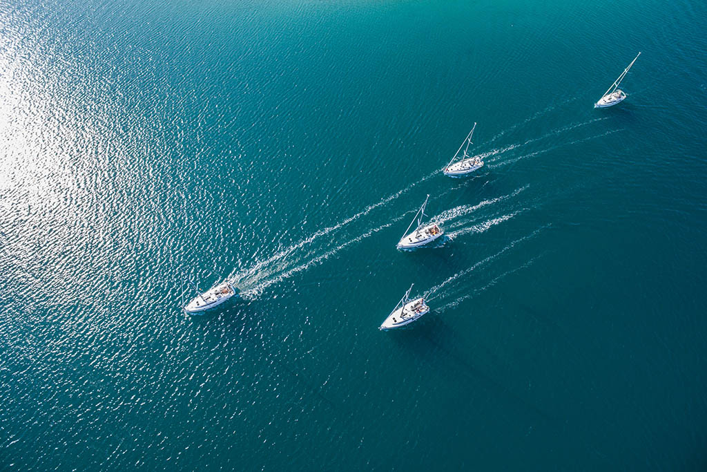Solent boats sailing